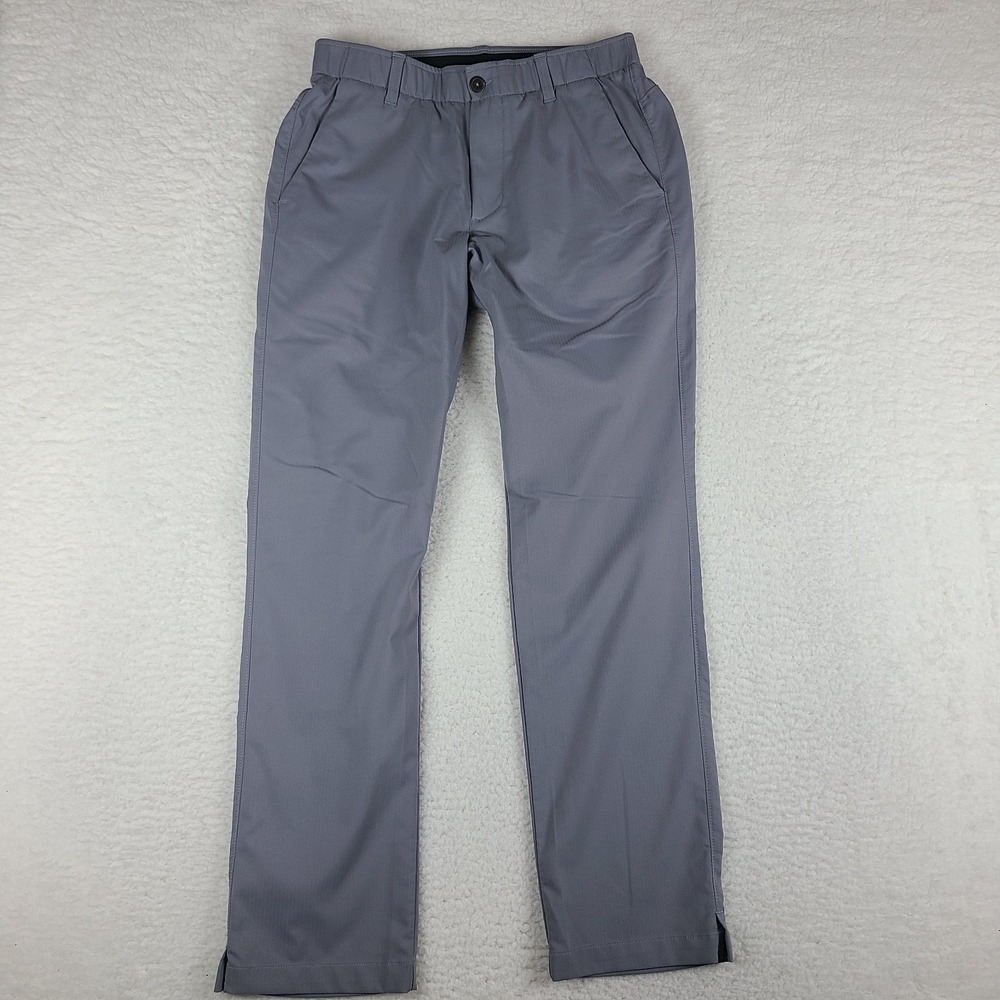 Under Armour Match Play Pants Mens 32x32‎ Gray Performance Tech Golf Chino